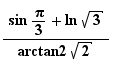 ( sin (π/3)+ ln (√3))/ a...