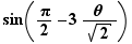 sin (π/2-3(θ/√2))