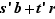 s'b+t'r