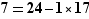 7=24-1*17
