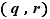(q,r)