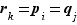 r_k=p_i=q_j