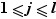 1≤j≤l