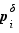 p_i^δ