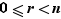0≤r<n