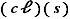 (cℓ)(s)