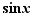 sin (x)