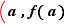 (a,f(a)
