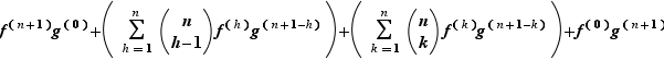 f^(n+1)g^(0)+(∑_h=1^n|(n...