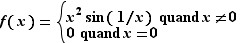 f(x)=((x² sin (1/x) when...