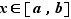 x∈[a,b]