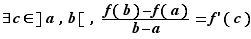 ∃c∈]a,b[,(f(b)-f(a))/(b-...