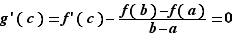 g'(c)=f'(c)-(f(b)-f(a))/...