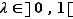 λ∈]0,1[