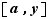 [a,y]