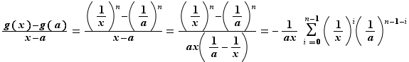(g(x)-g(a))/(x-a)=((1/x)...